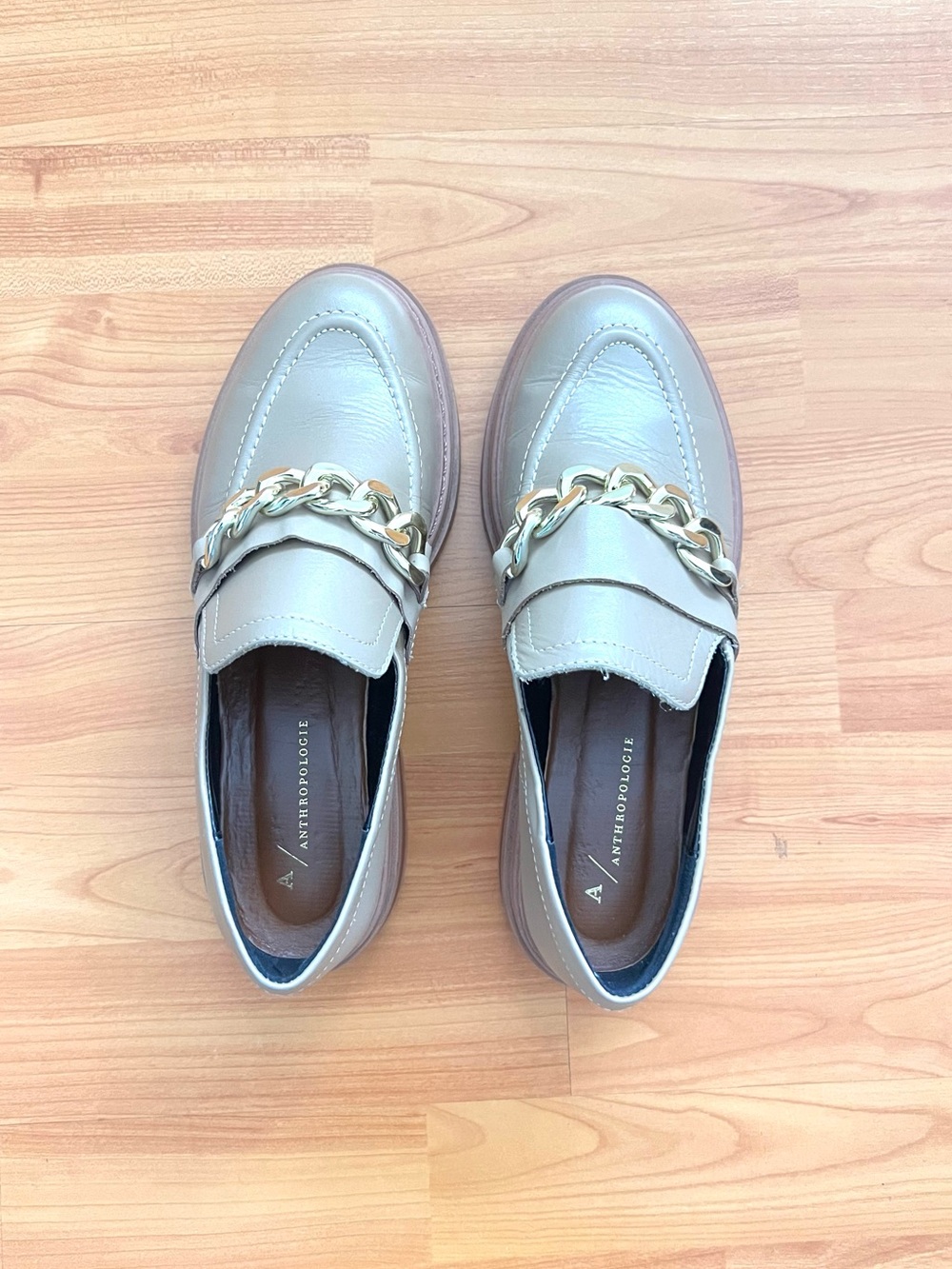 Anthropologie Lug Sole Platform Loafers